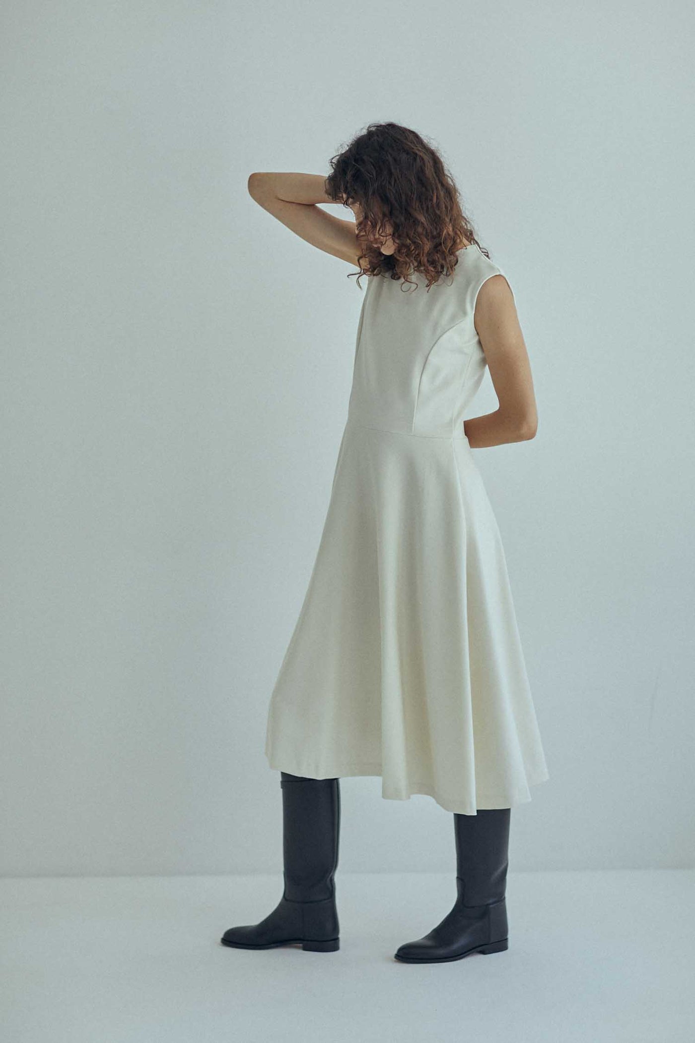 SALE] SEA PUNCH MIKADO DRESS