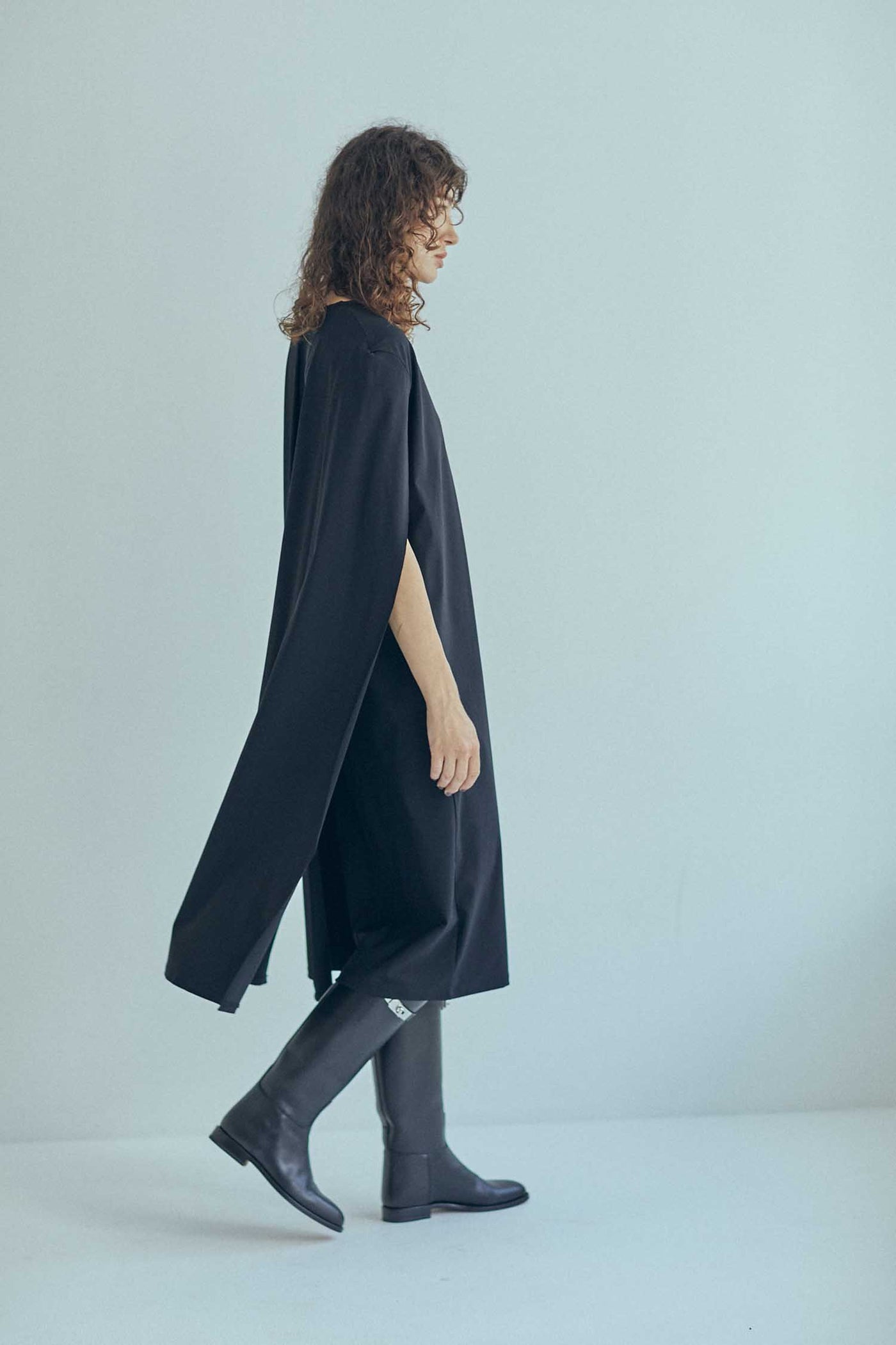 SEA PONCHO CLOAK DRESS