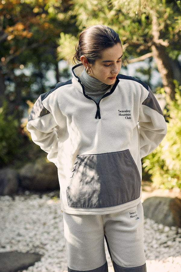 SEA "Seavalley Mountain Club" FLEECE HALF ZIP PULLOVER