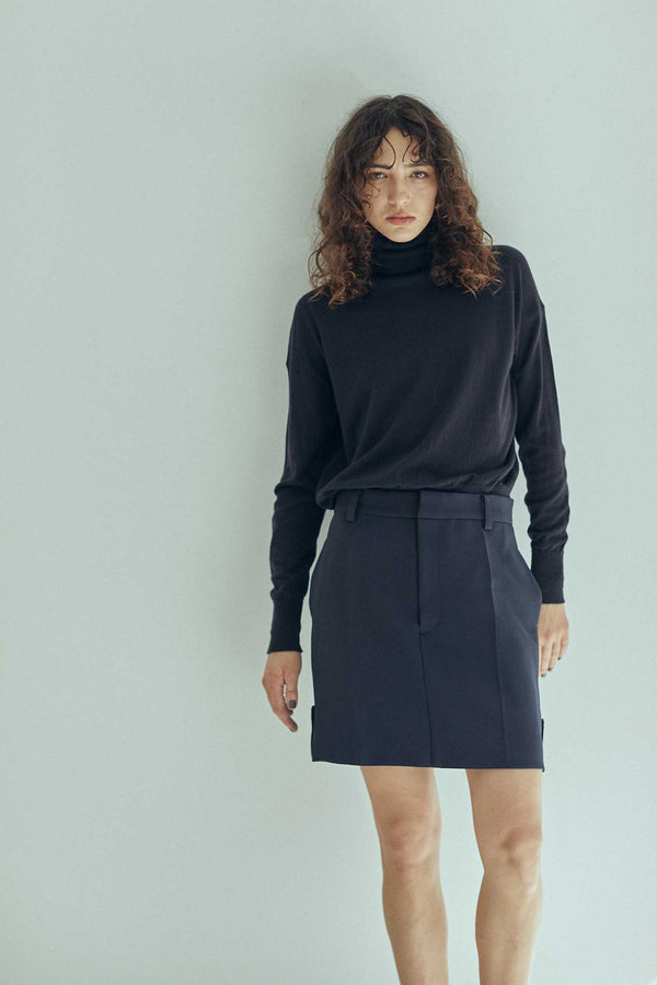 [SAMPLE SALE] SEA TRIPLE FACED CUFF SKIRT