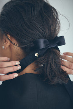[ONLINE SHOP & S-STORE限定] SEA VELOR RIBBON HAIR TIE