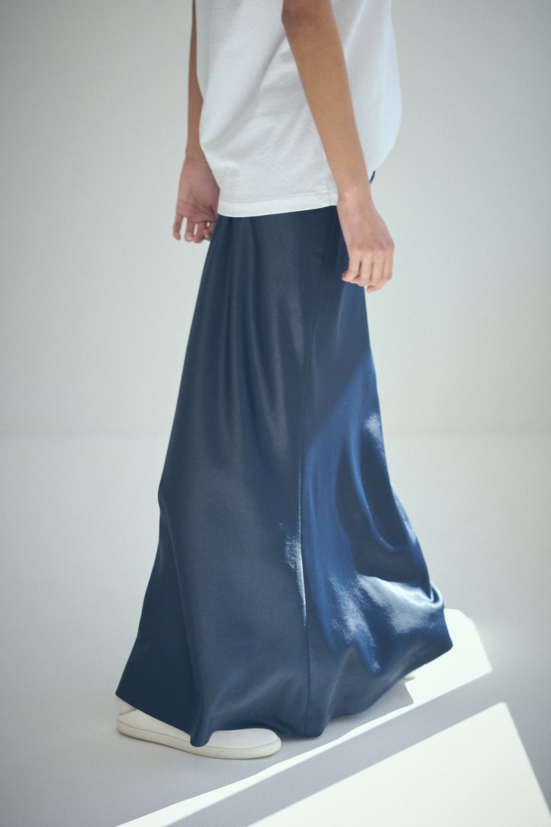 SEA VINTAGE SATIN FLARE SKIRT