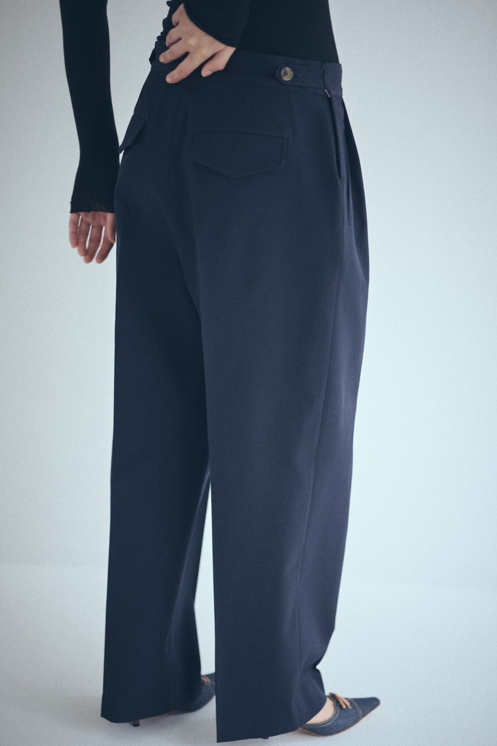 SEA SERGE WIDE TROUSERS