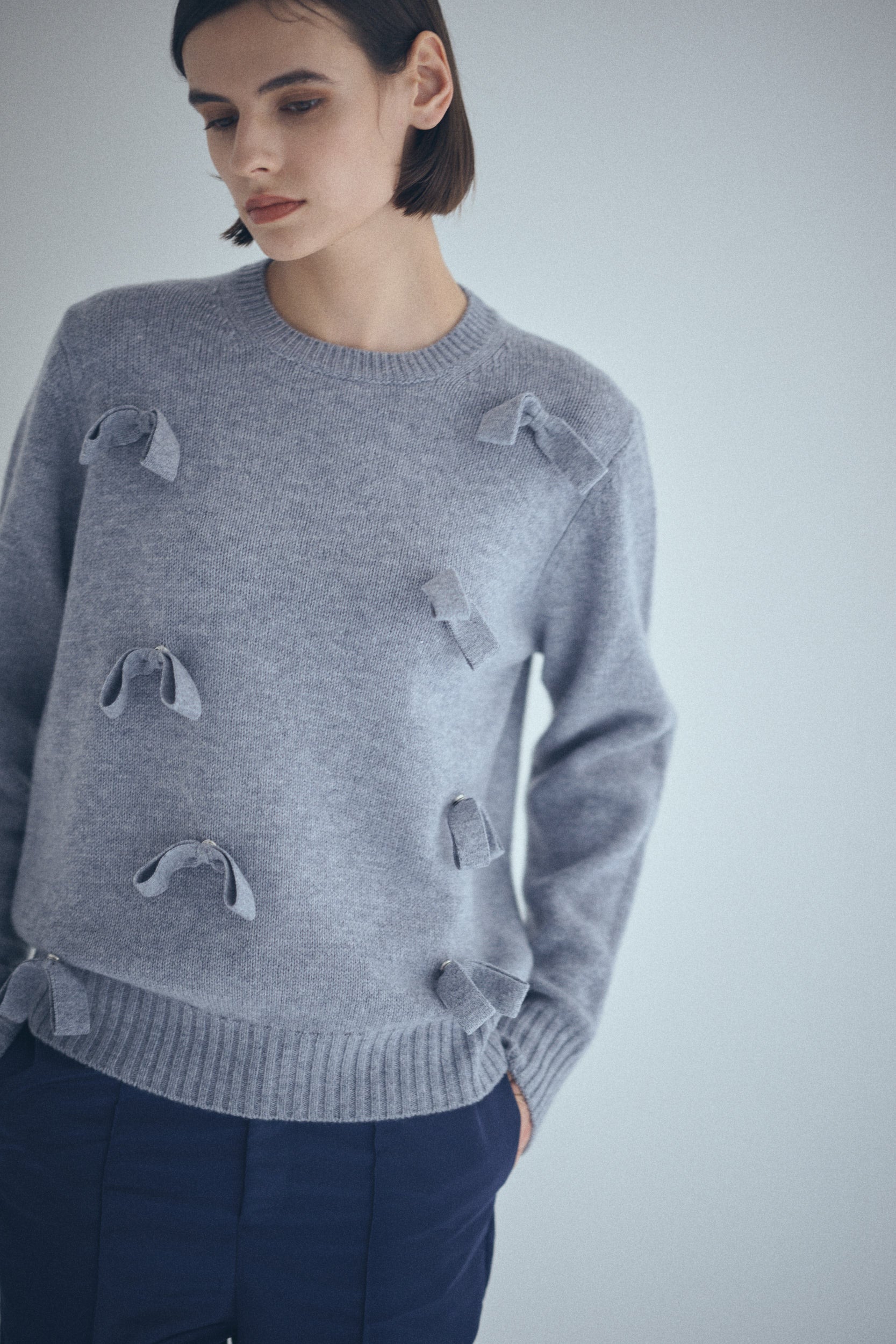 SEA - SEA WOOL CASHMERE V-NECK KNIT ウールカシミヤ SEA(シー) WOOL CASHMERE V-NECK KNIT WEAR ウール カシミヤ V