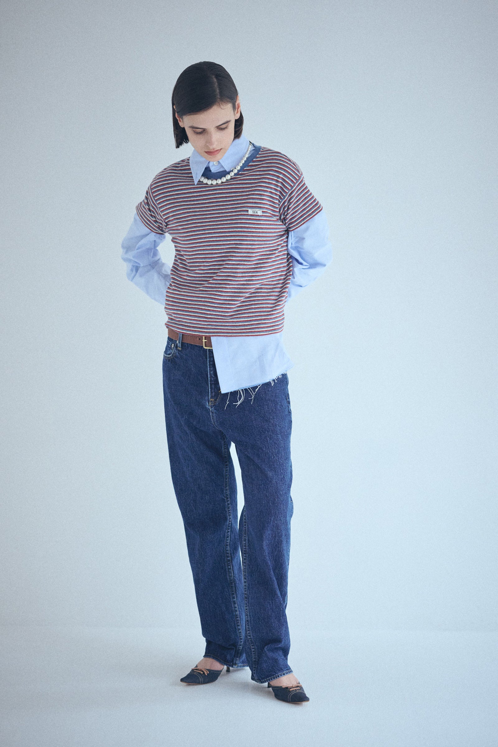 sea rie sea japan ボーダー Tシャツ レディース ストライプ SALE] SEA STRIPED TEE
