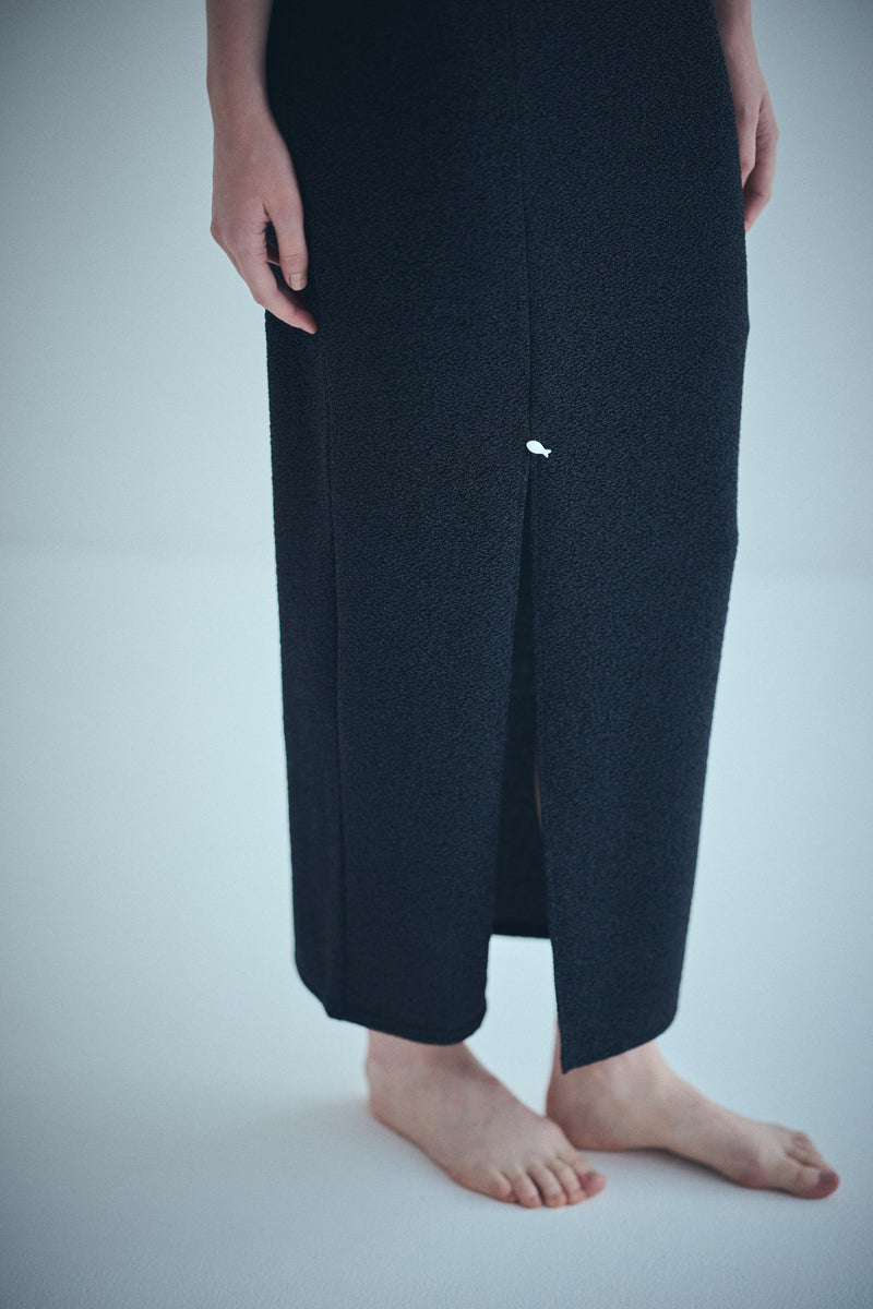 SEA GLITTER SARDINE BUTTON SLIT SKIRT