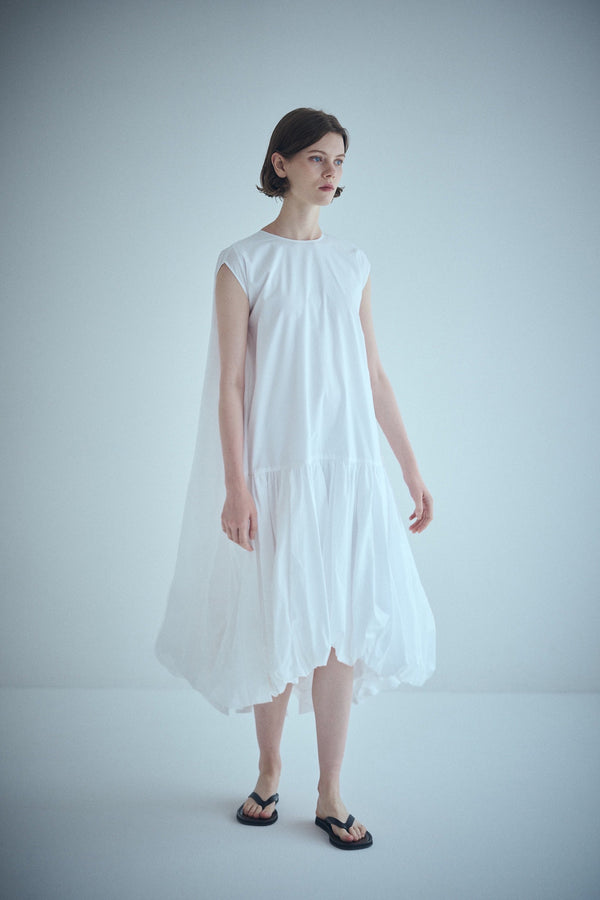 SEA NOSLEEVE BALLOON DRESS