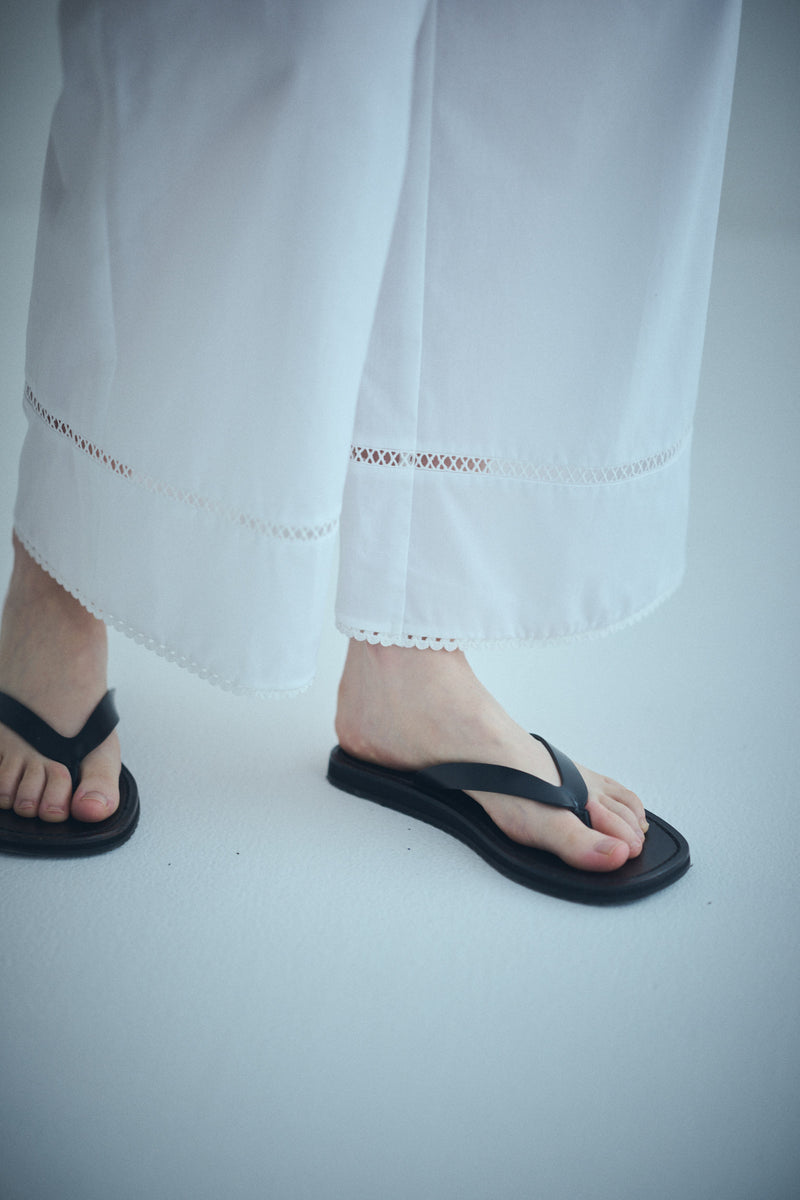 SEA EMBROIDERY LACE PANTS
