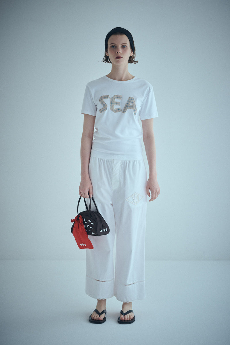 SEA EMBROIDERY LACE PANTS