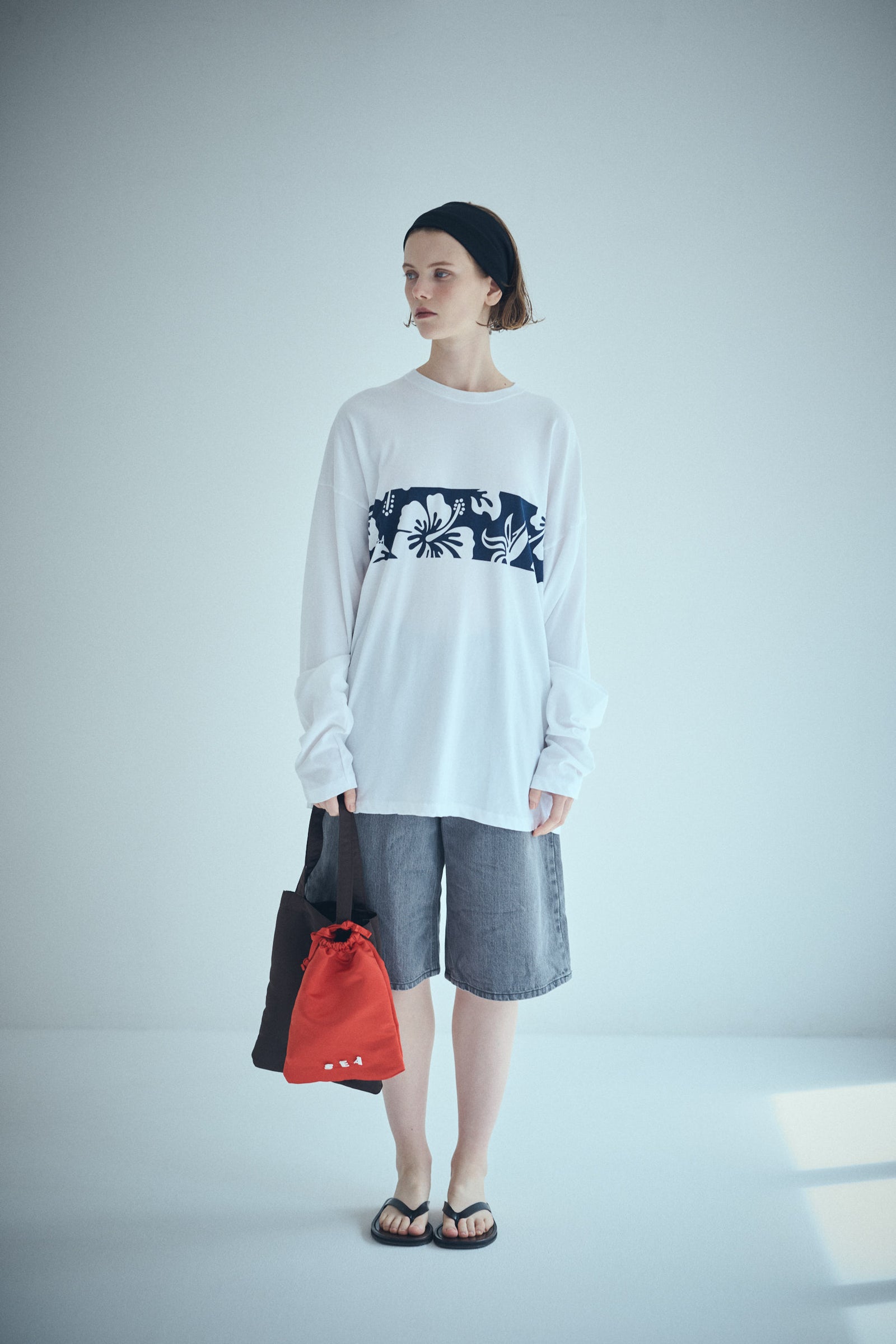 バッグ SEA SEA SATIN TOTE BAG