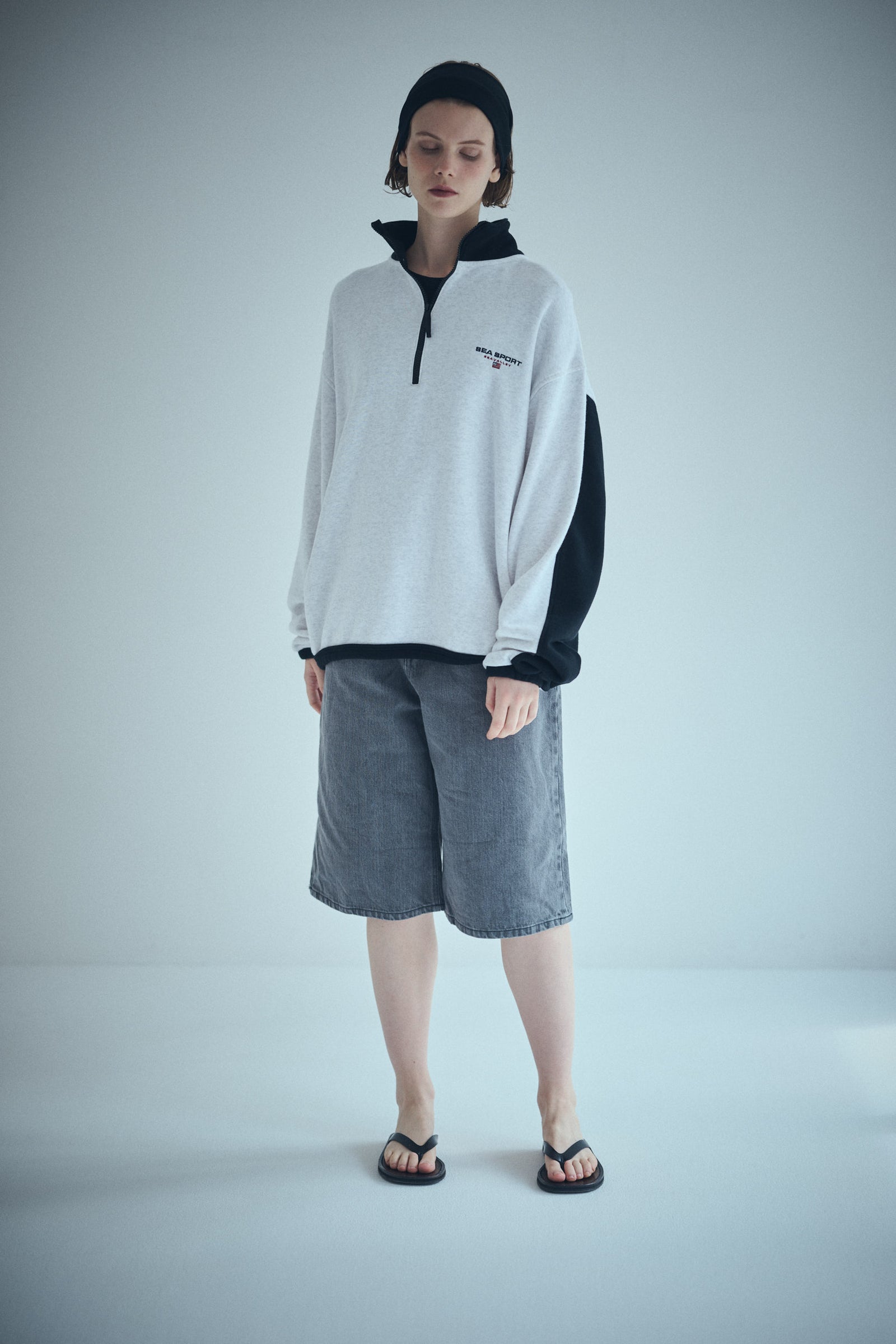 SALE] SEA SPORTS BICOLOR HALF-ZIP PULLOVER