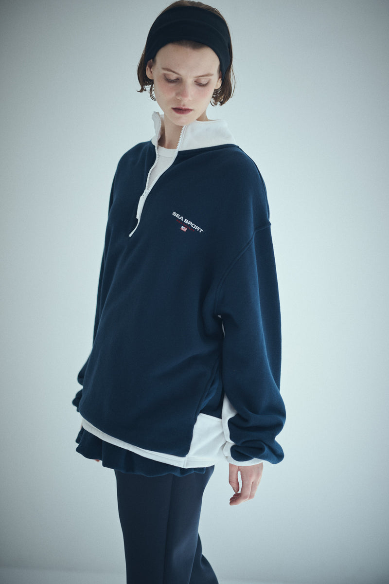 SEA SPORTS BICOLOR HALF-ZIP PULLOVER