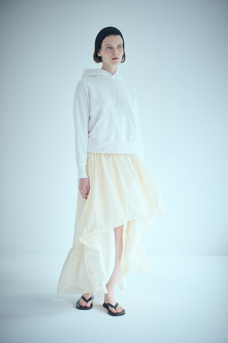 SEA TAFFETA VOLUME DRAPE SKIRT