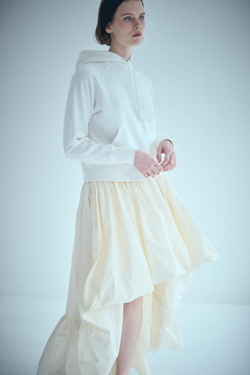 SEA TAFFETA VOLUME DRAPE SKIRT