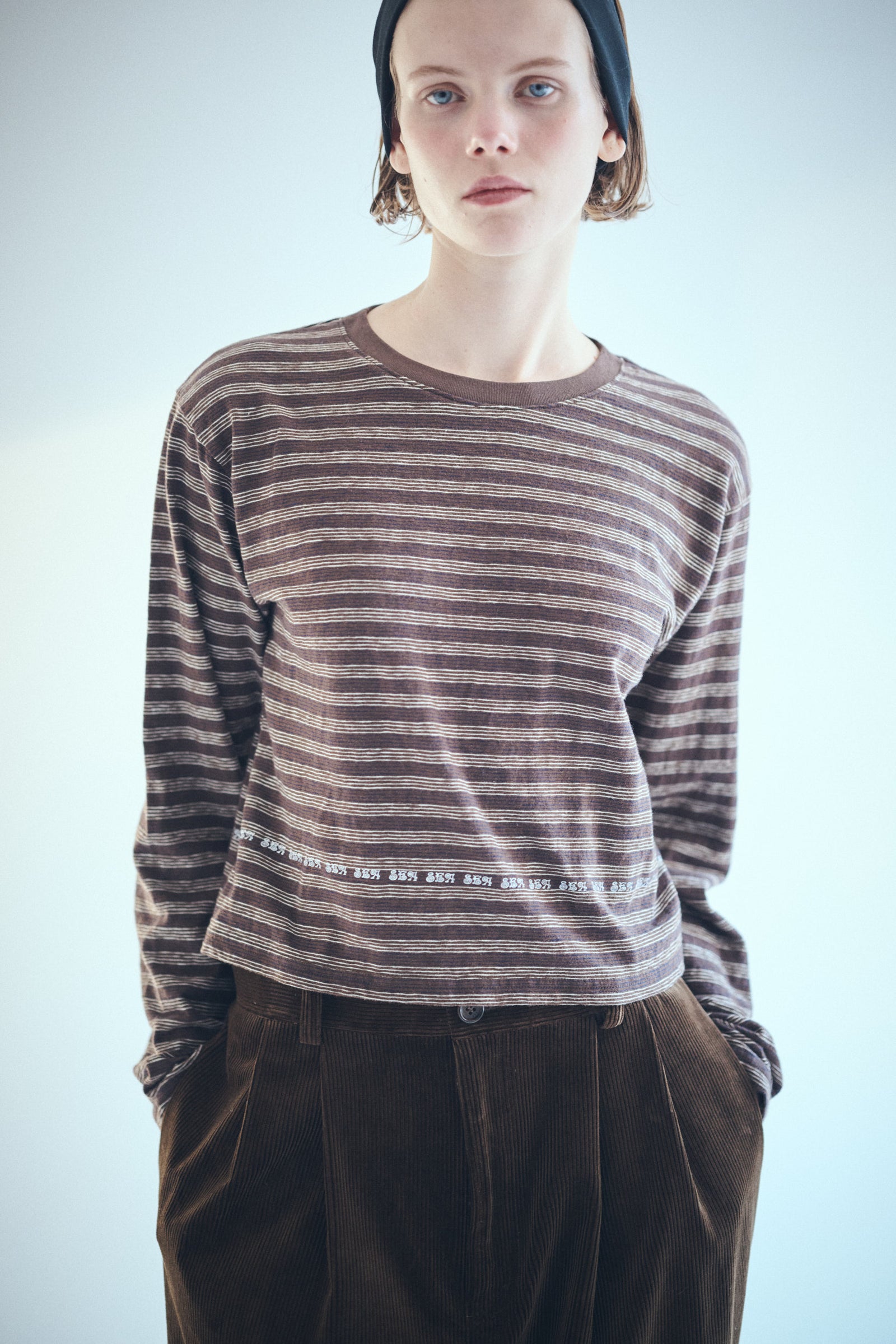 SEA Rie ボーダー L/S TEE SEA SKATER L/S TEE