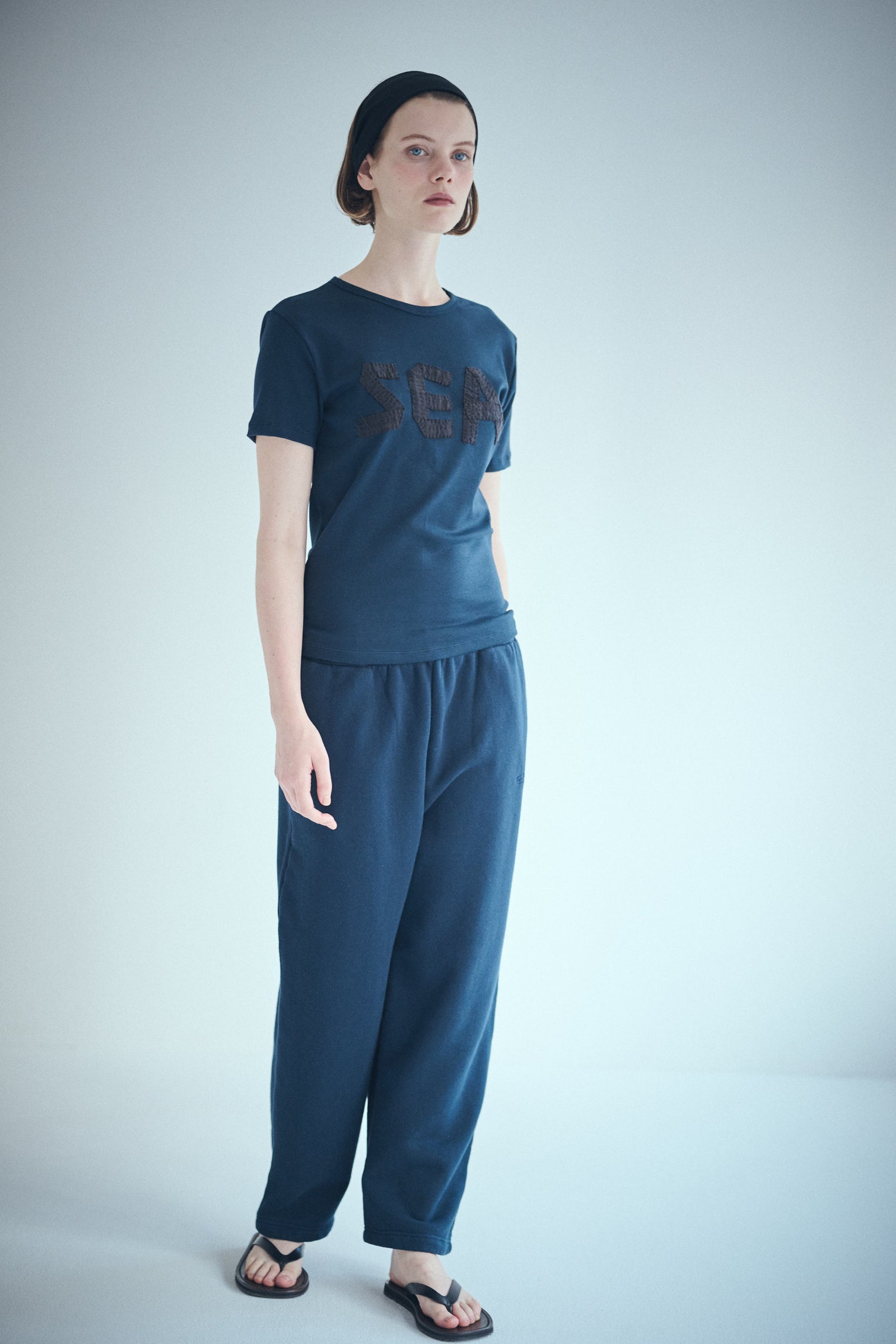 SEA SARDINE STRAIGHT SWEAT PANTS