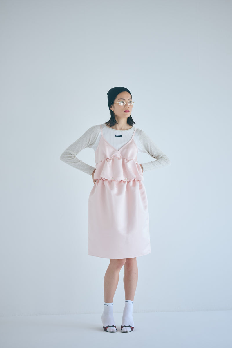 SEA HEAVY SATIN MULTIWAY DRESS