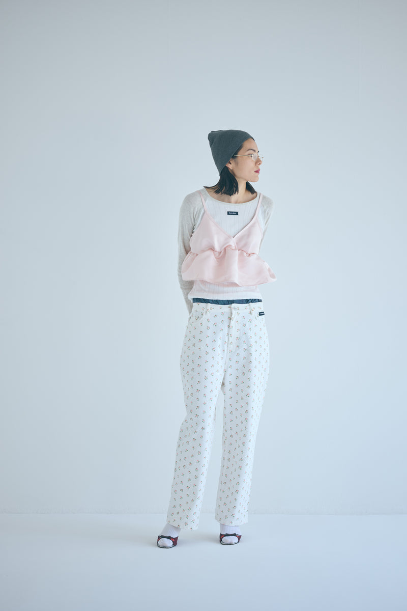 SEA EYELET RIBBED BASEBALL RAGLAN L/S TEE
