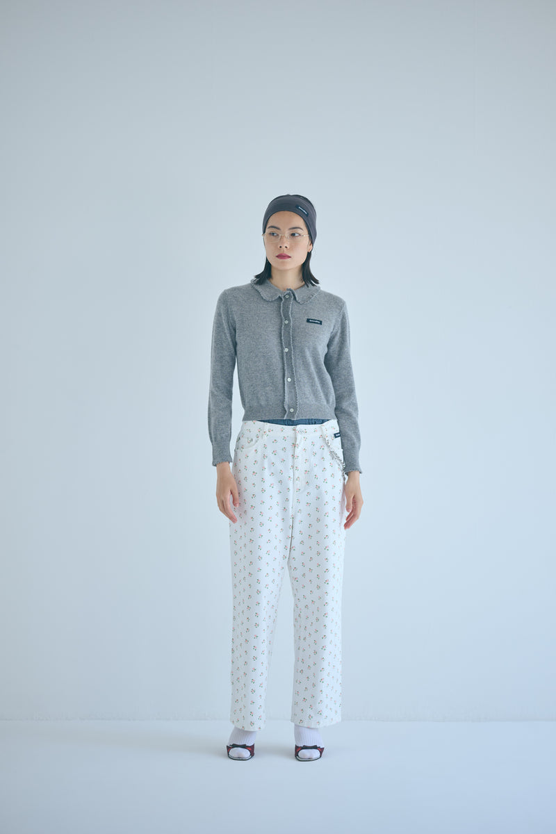 SEA CASHMERE FRILL KNIT CARDIGAN