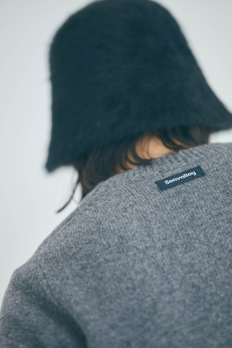 SEA SHETLAND WOOL HALF SLEEVE PULLOVER