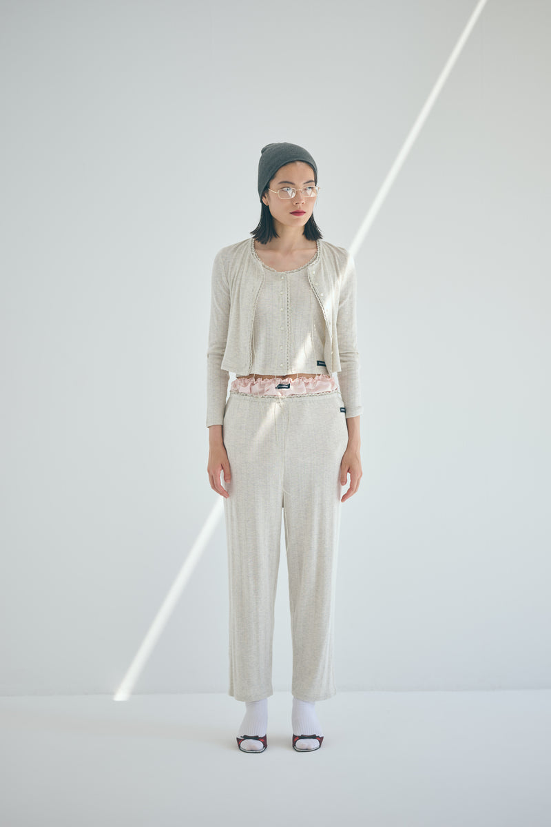 SEA EYELET RIBBED COZY PANTS