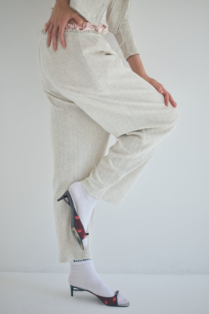 SEA EYELET RIBBED COZY PANTS
