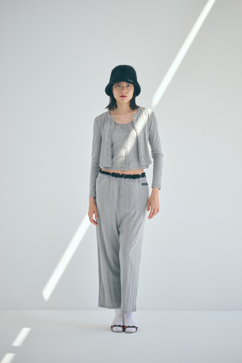 SEA EYELET RIBBED COZY PANTS