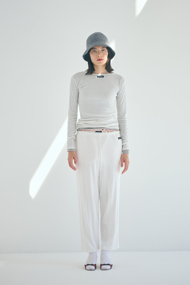 SEA EYELET RIBBED COZY PANTS