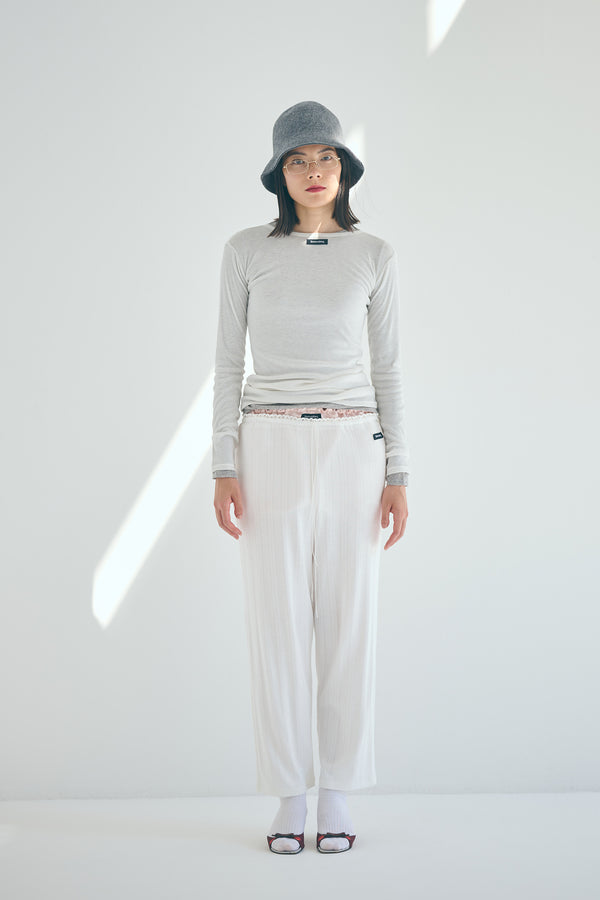 SEA SEAVALLEY SHEER RIBBED L/S/ TEE