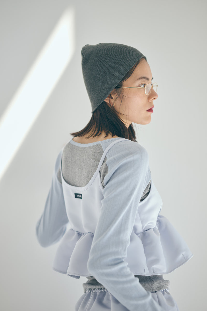 SEA EYELET RIBBED BASEBALL RAGLAN L/S TEE