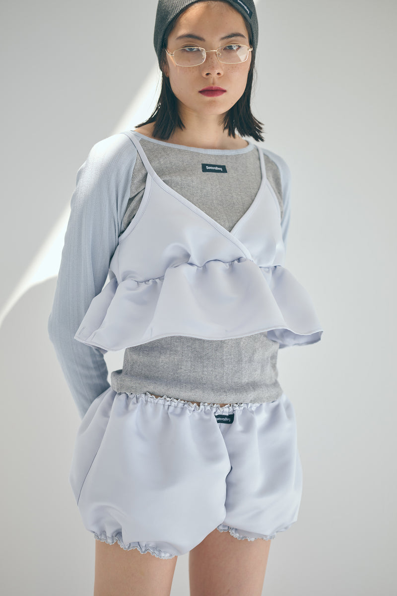 SEA EYELET RIBBED BASEBALL RAGLAN L/S TEE