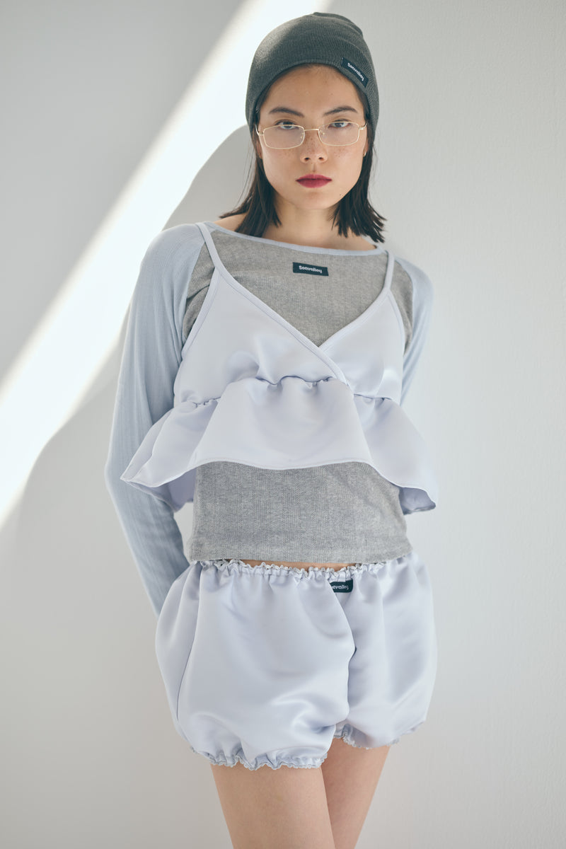SEA EYELET RIBBED BASEBALL RAGLAN L/S TEE