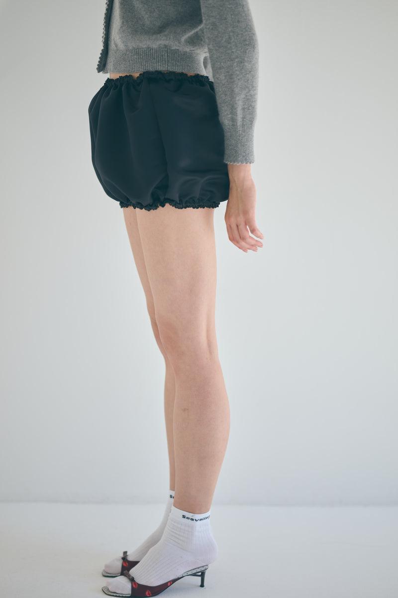 SEA HEAVY SATIN PUMPKIN SHORTS