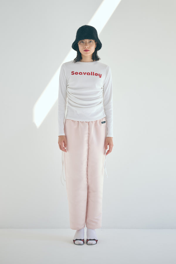 SEA SEAVALLEY GLITTER SHIRRING TOP