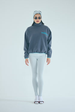 SEA SEAVALLEY RECYCLED FLEECE HIGH NECK PULLOVER