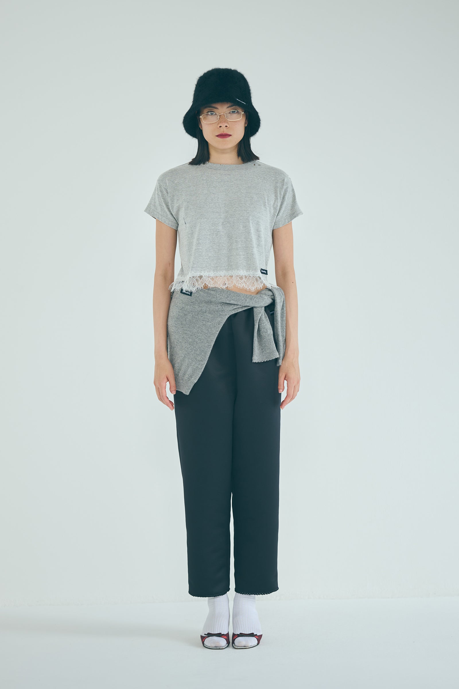 パンツ SEA HEAVY SATIN TROUSERS SEA HEAVY SATIN TROUSERS