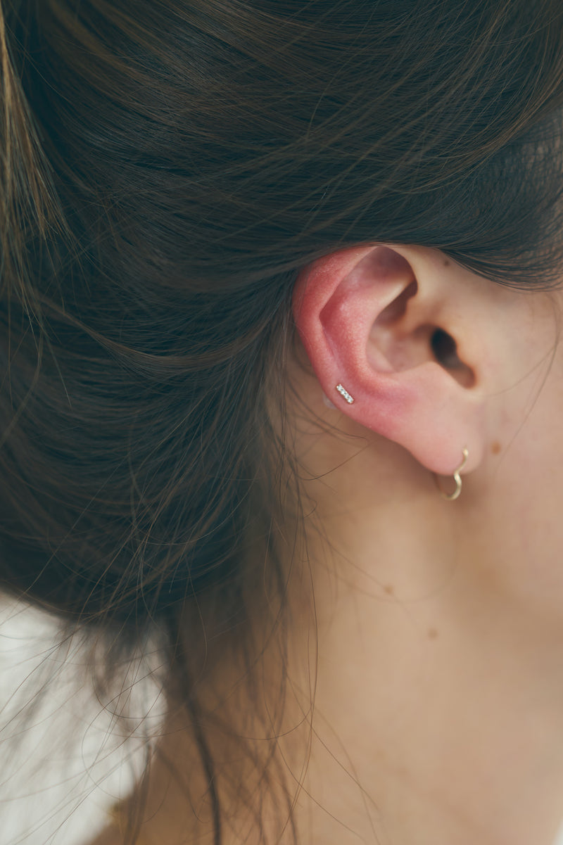 SEA 14K STITCHED EARRING