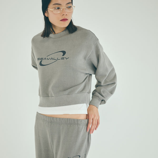 SEA SEAVALLEY FADED CREW NECK SWEAT