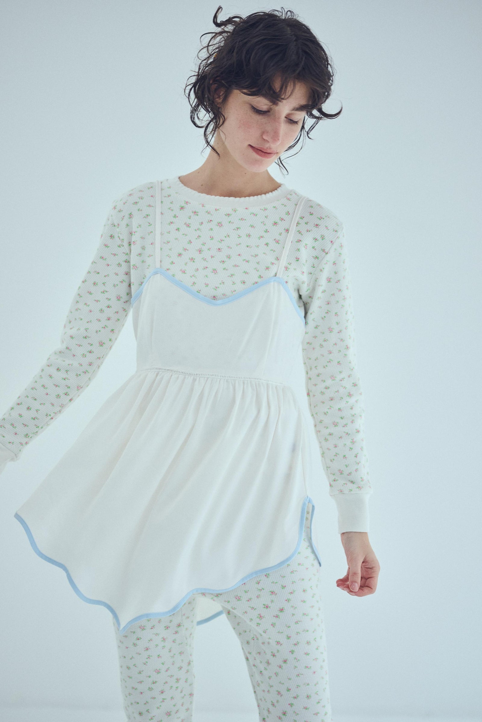 さーまる SEA FLORAL THERMAL L/S TEE