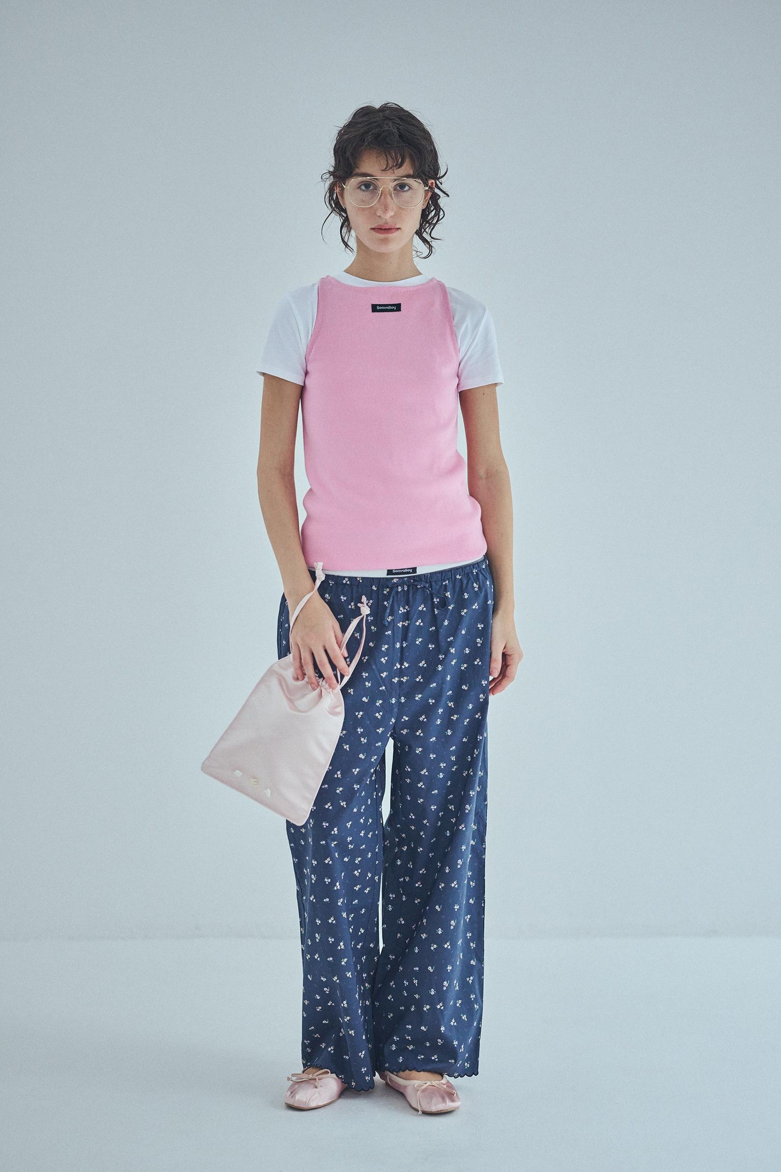 SEA FLORAL EASY PANTS
