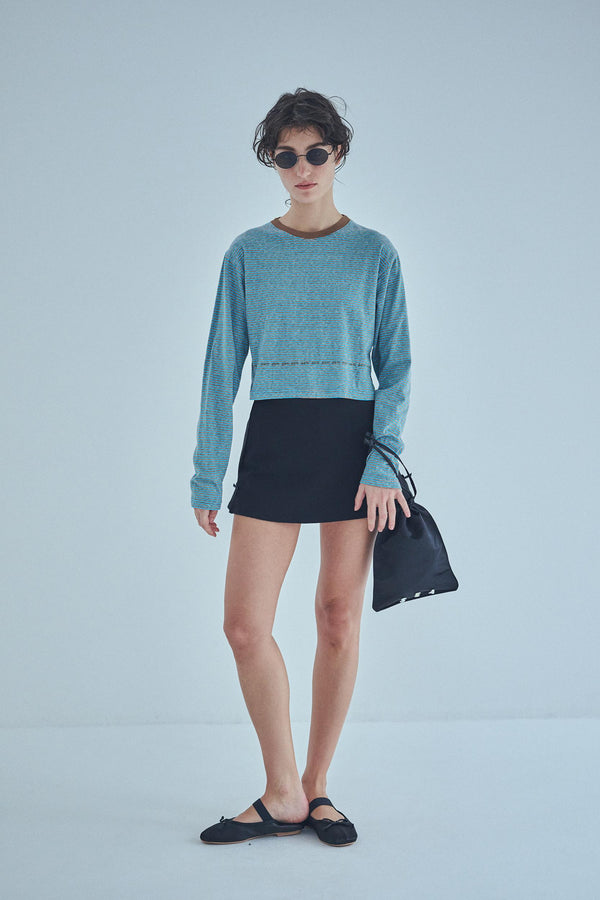 SEA SKATER STRIPE L/S TEE