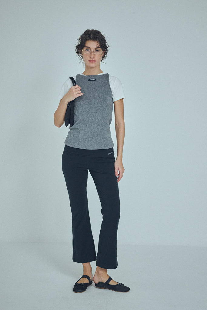 パンツ SEA FOLD-OVER WAIST CROPPED FLARE PANTS SEA FOLD-OVER WAIST CROPPED FLARE PANTS