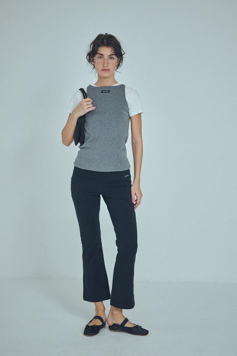 パンツ SEA FOLD-OVER WAIST CROPPED FLARE PANTS SEA FOLD-OVER WAIST CROPPED FLARE PANTS