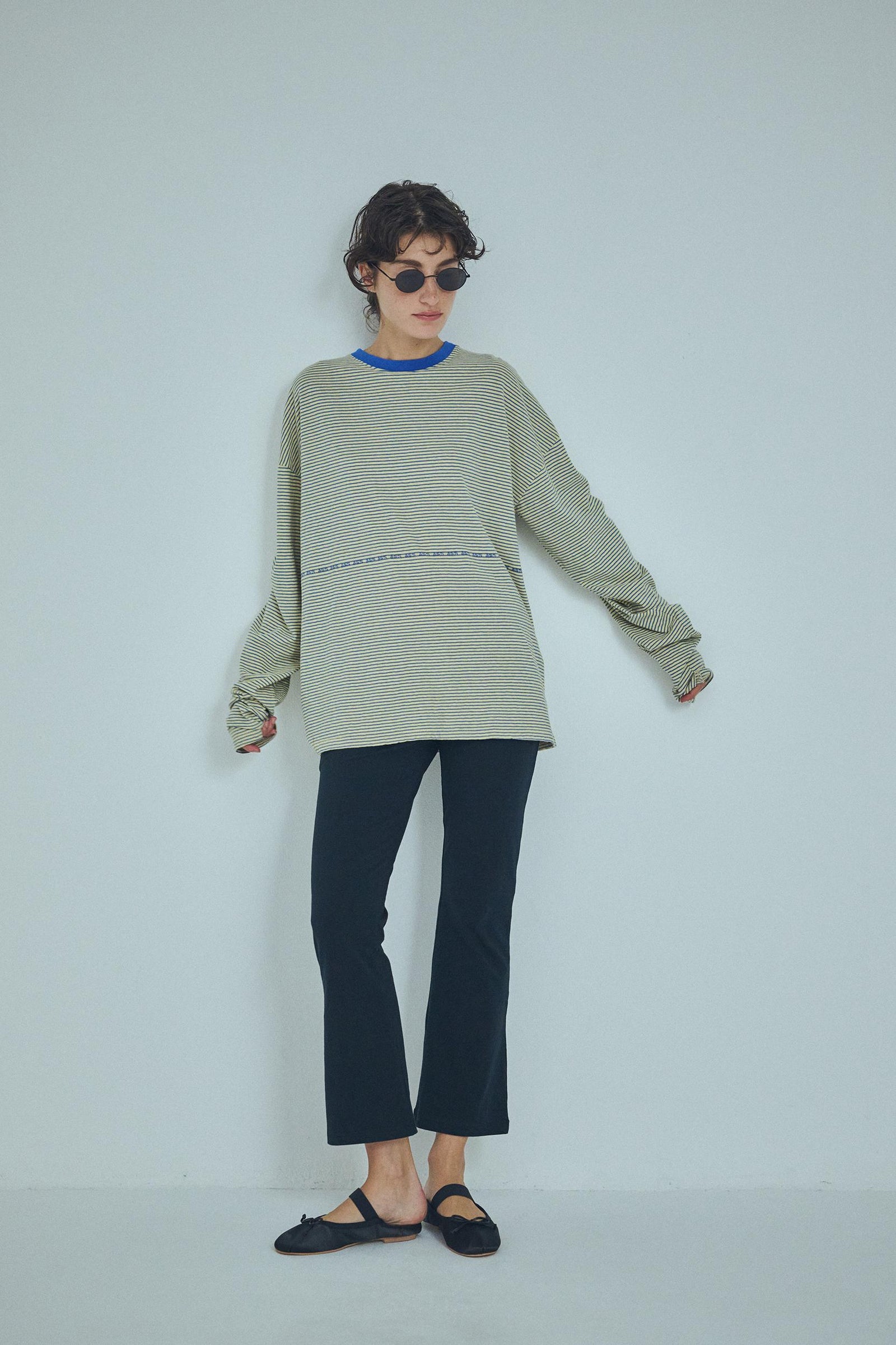 SEA FOLD-OVER WAIST CROPPED FLARE PANTS