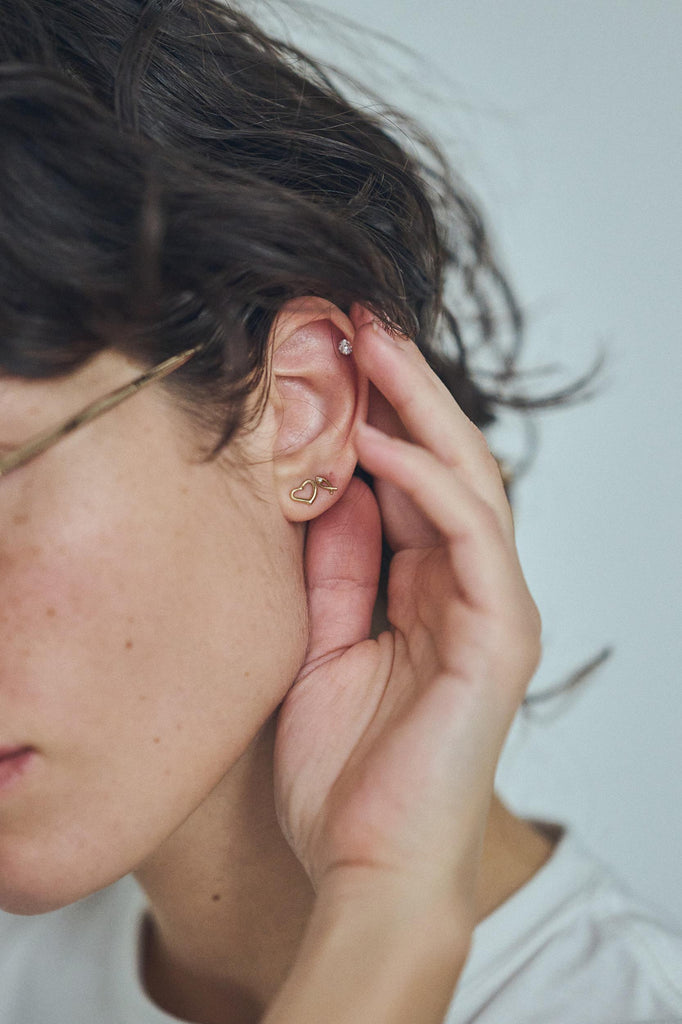 SEA 14K SARDINE EARRING