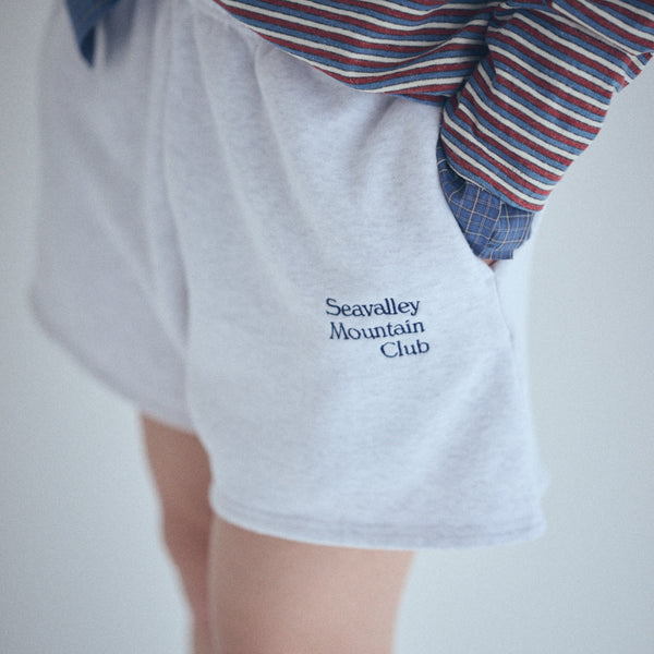 Seavalley Mountain Club グレーショートパンツ SEA Seavalley Mountain Club SWEAT SHORTS