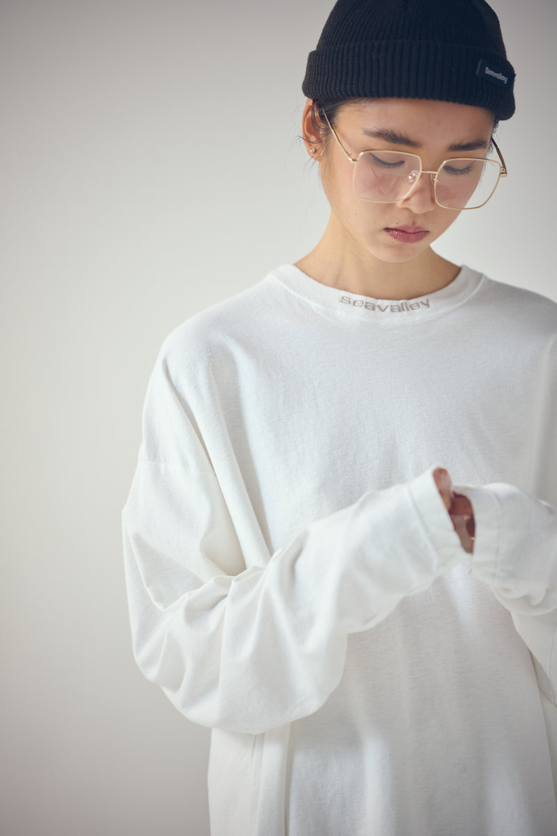 シー SEA SEAVALLEY SKATER L/S TEE 美品 完売 白 SEA SKATER L/S TEE