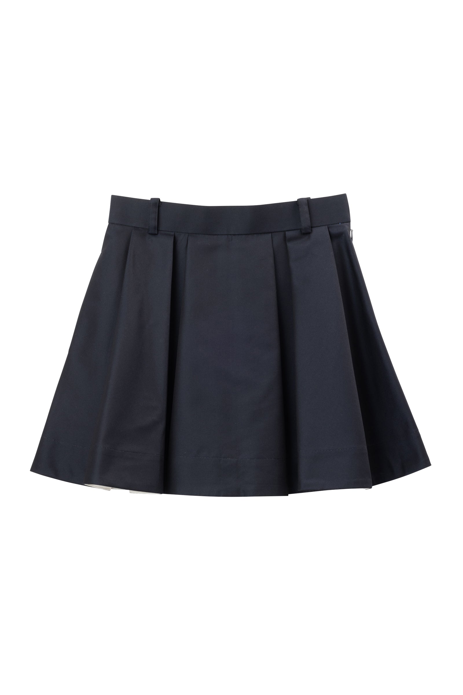 スカート SEA CHINO PLEATED SWAN SKIRT BLACK SEA CHINO PLEATED SWAN SKIRT BLACK
