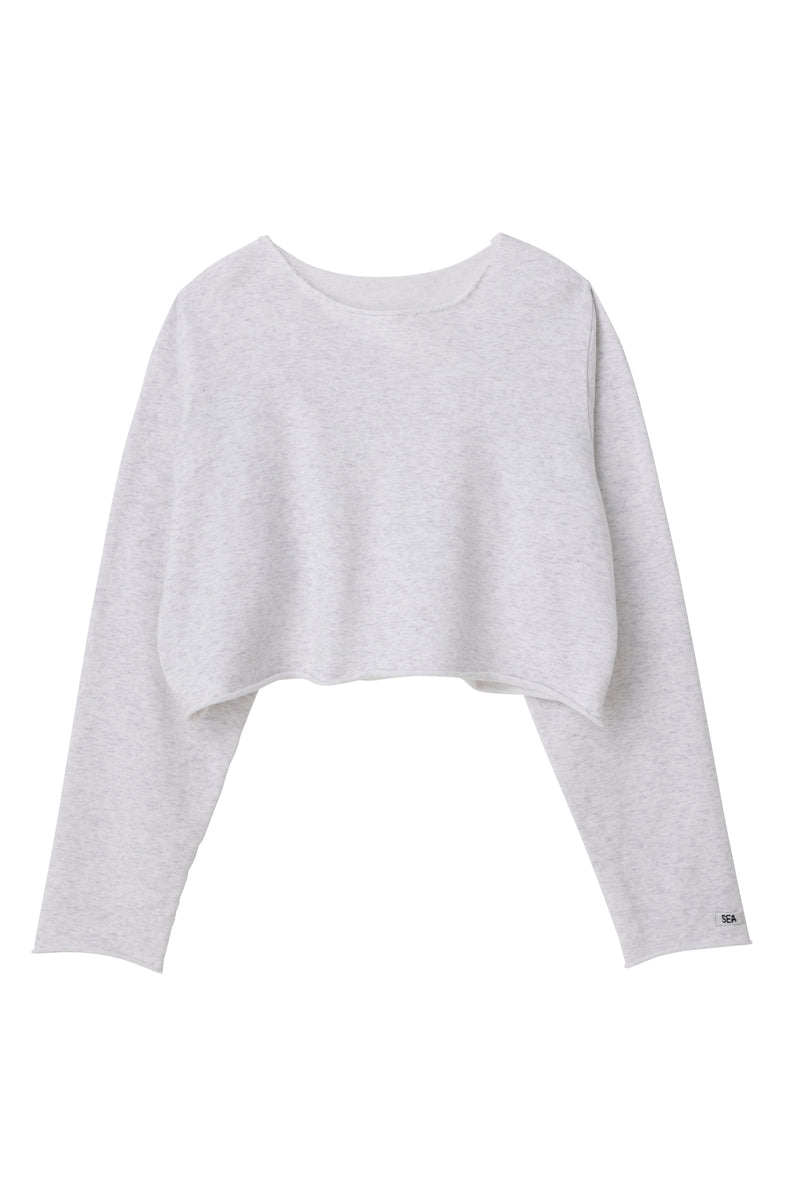 SEA LIGHT SWEAT CROP TOPS