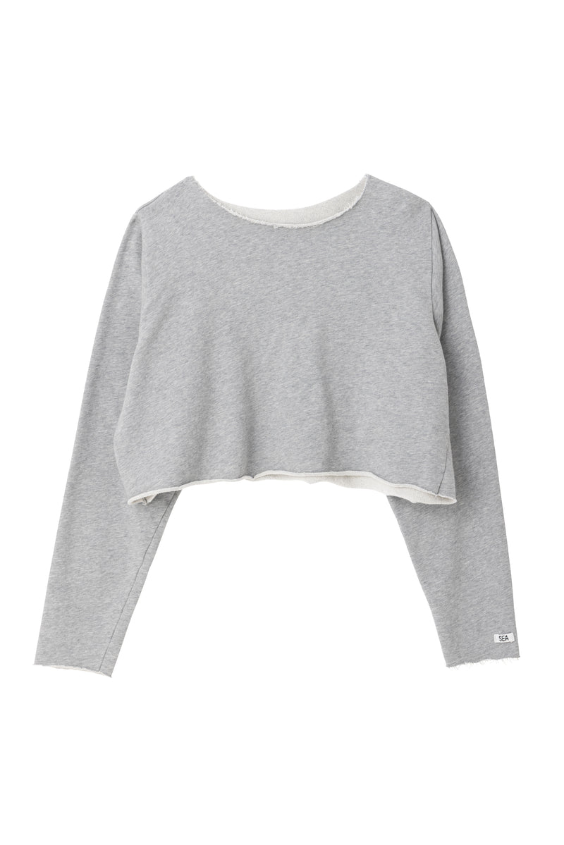 SEA LIGHT SWEAT CROP TOPS